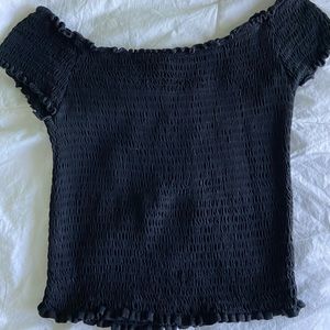 black brandy crop top